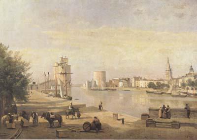 Jean Baptiste Camille  Corot Le port de La Rochelle (mk11) oil painting image